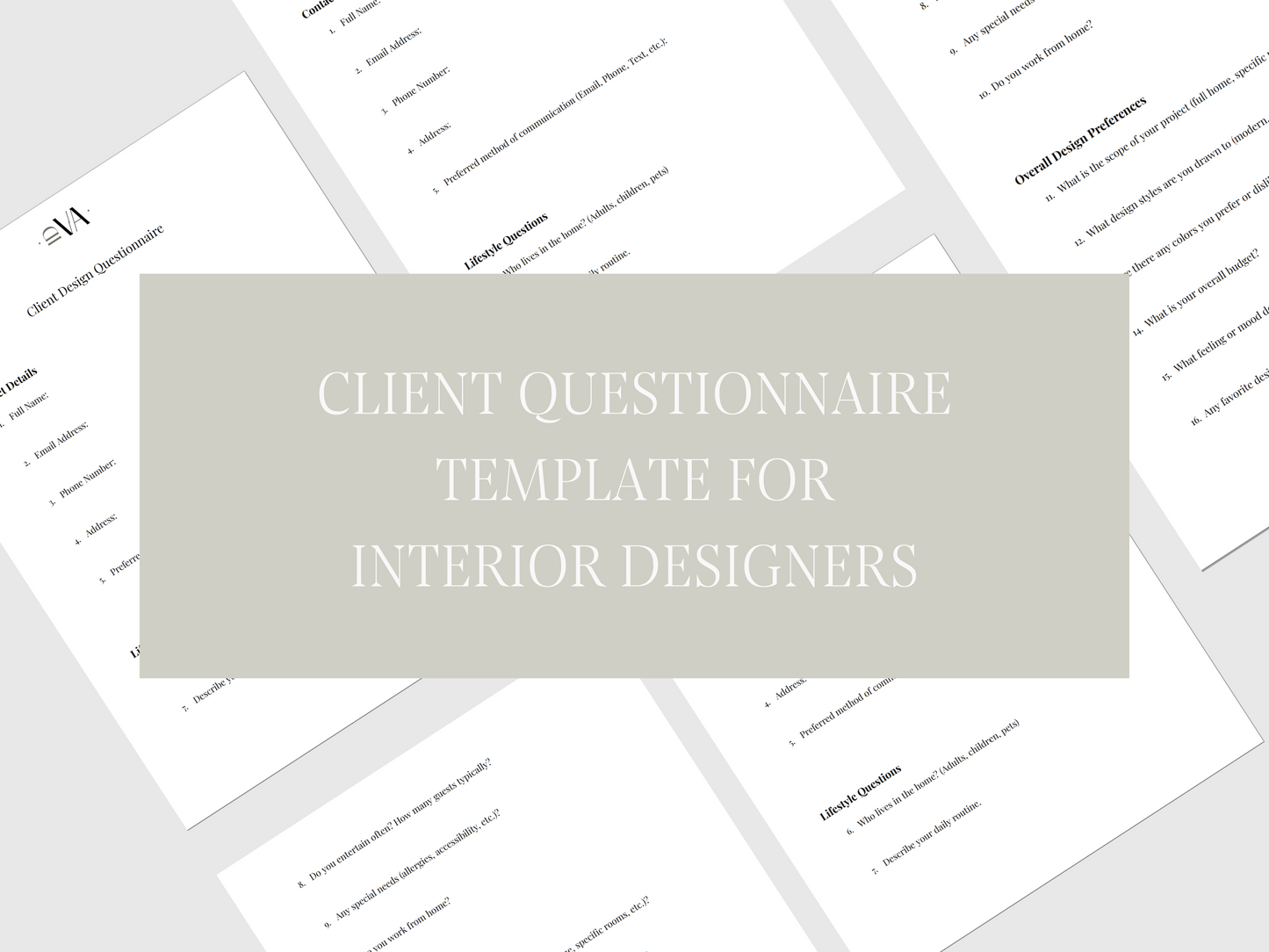 Client Questionnaire Template