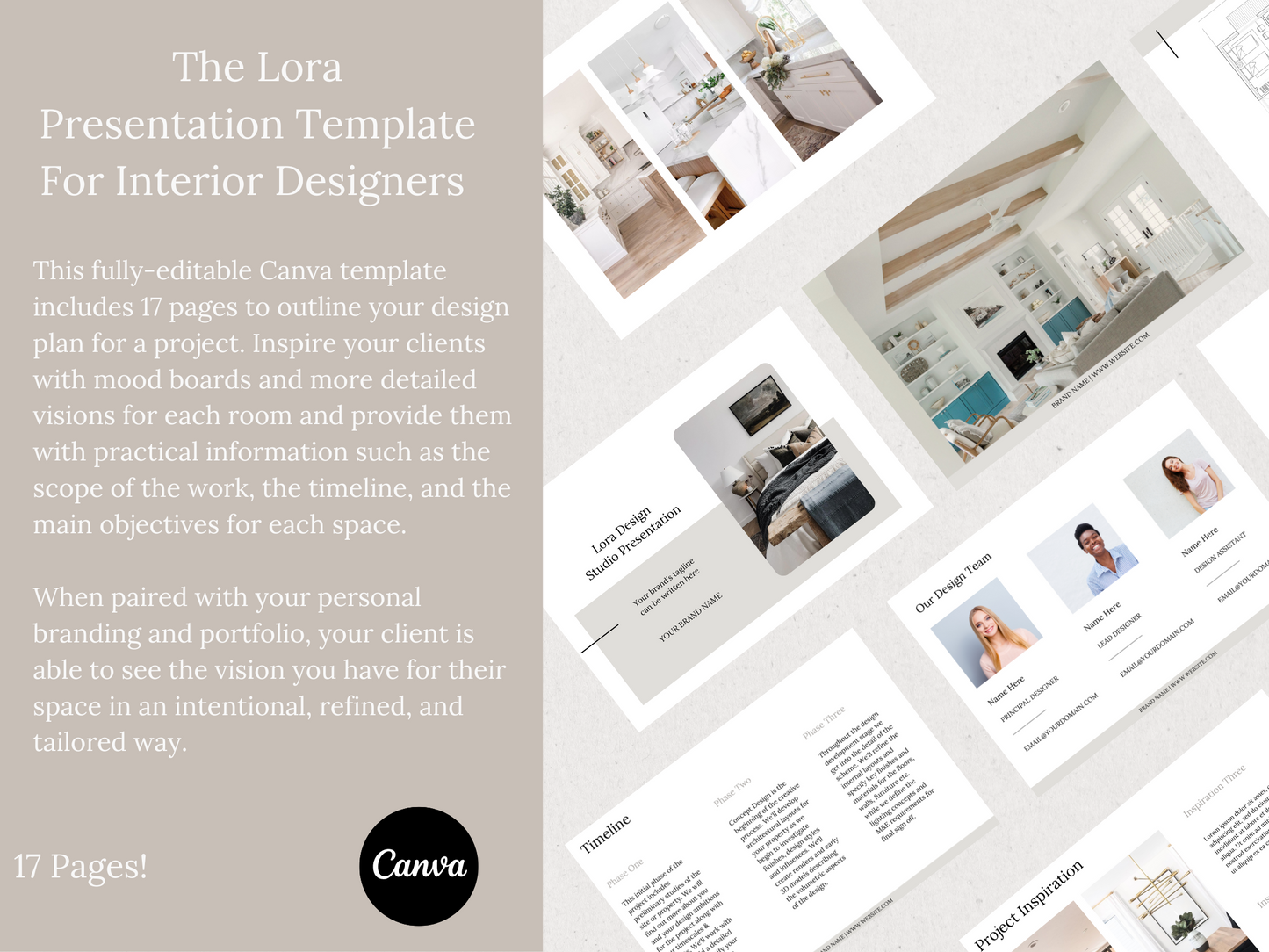 LORA PRESENTATION TEMPLATE FOR INTERIOR DESIGNERS
