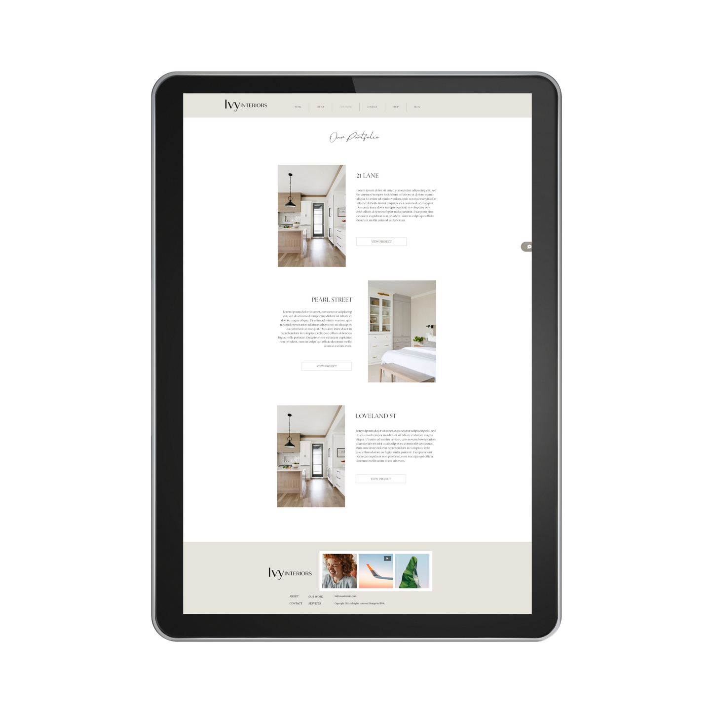 IVY WEBSITE TEMPLATE