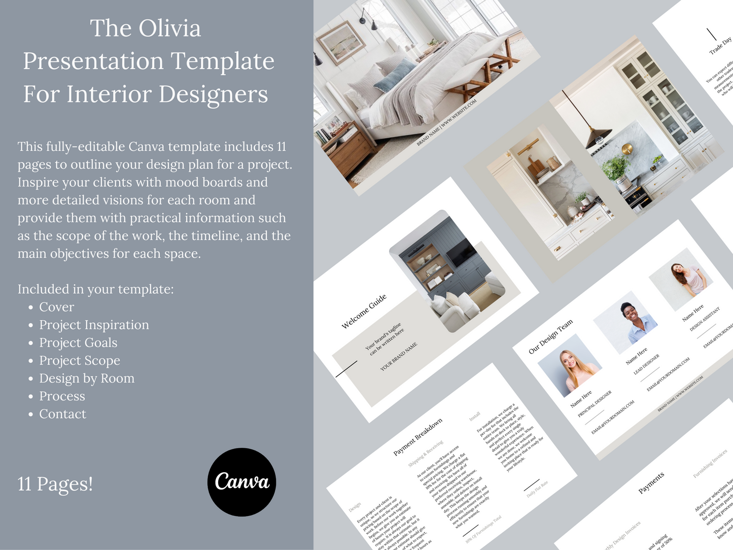 OLIVIA PRESENTATION TEMPLATE FOR INTERIOR DESIGNERS