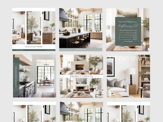 Cove Instagram Templates for Interior Designers