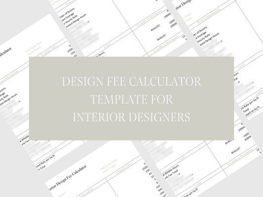 Interior Design Fee Calculator for Interior Designers