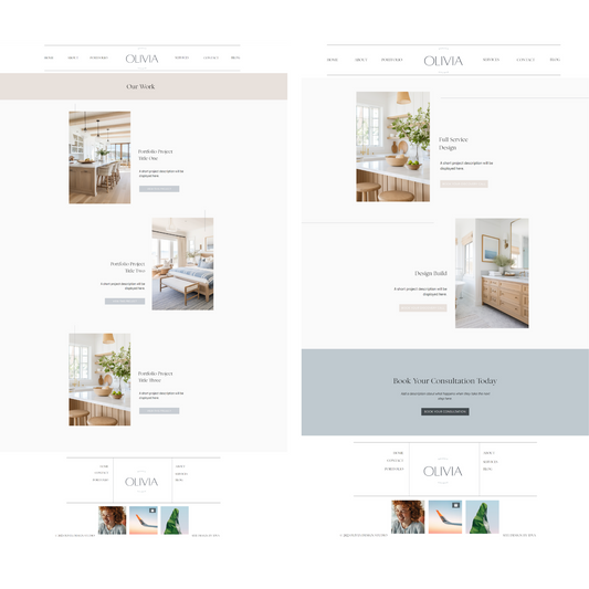 OLIVIA WEBSITE TEMPLATE