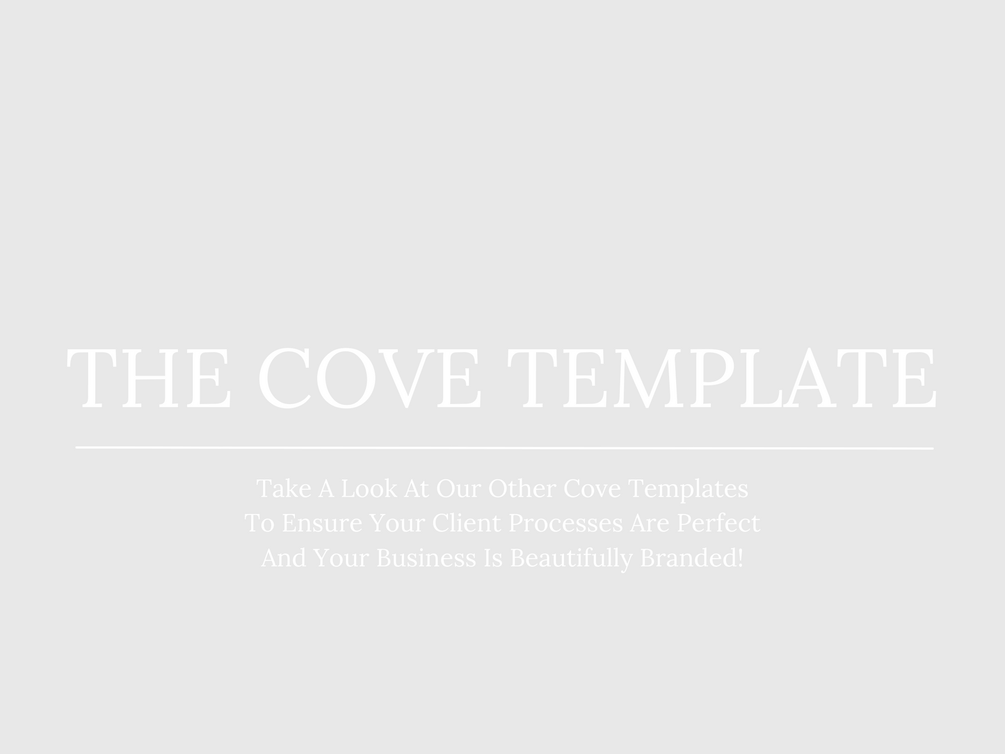 COVE GOODBYE TEMPLATE FOR INTERIOR DESIGNERS