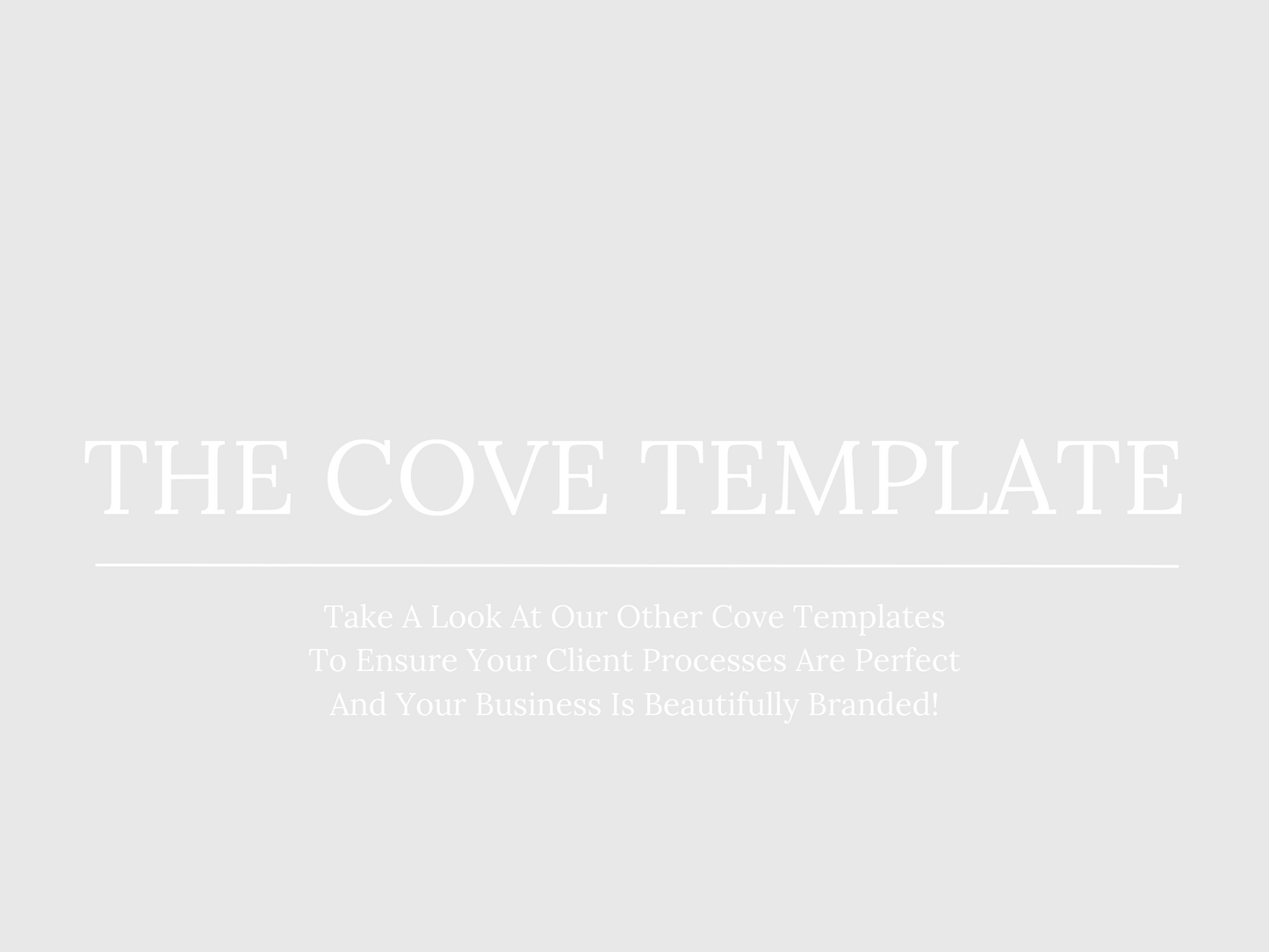 COVE WELCOME GUIDE FOR INTERIOR DESIGNERS