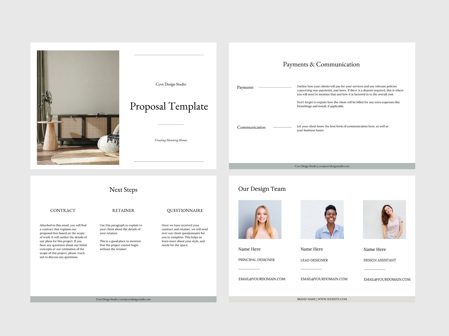 COVE PROPOSAL TEMPLATE FOR INTERIOR DESIGNERS