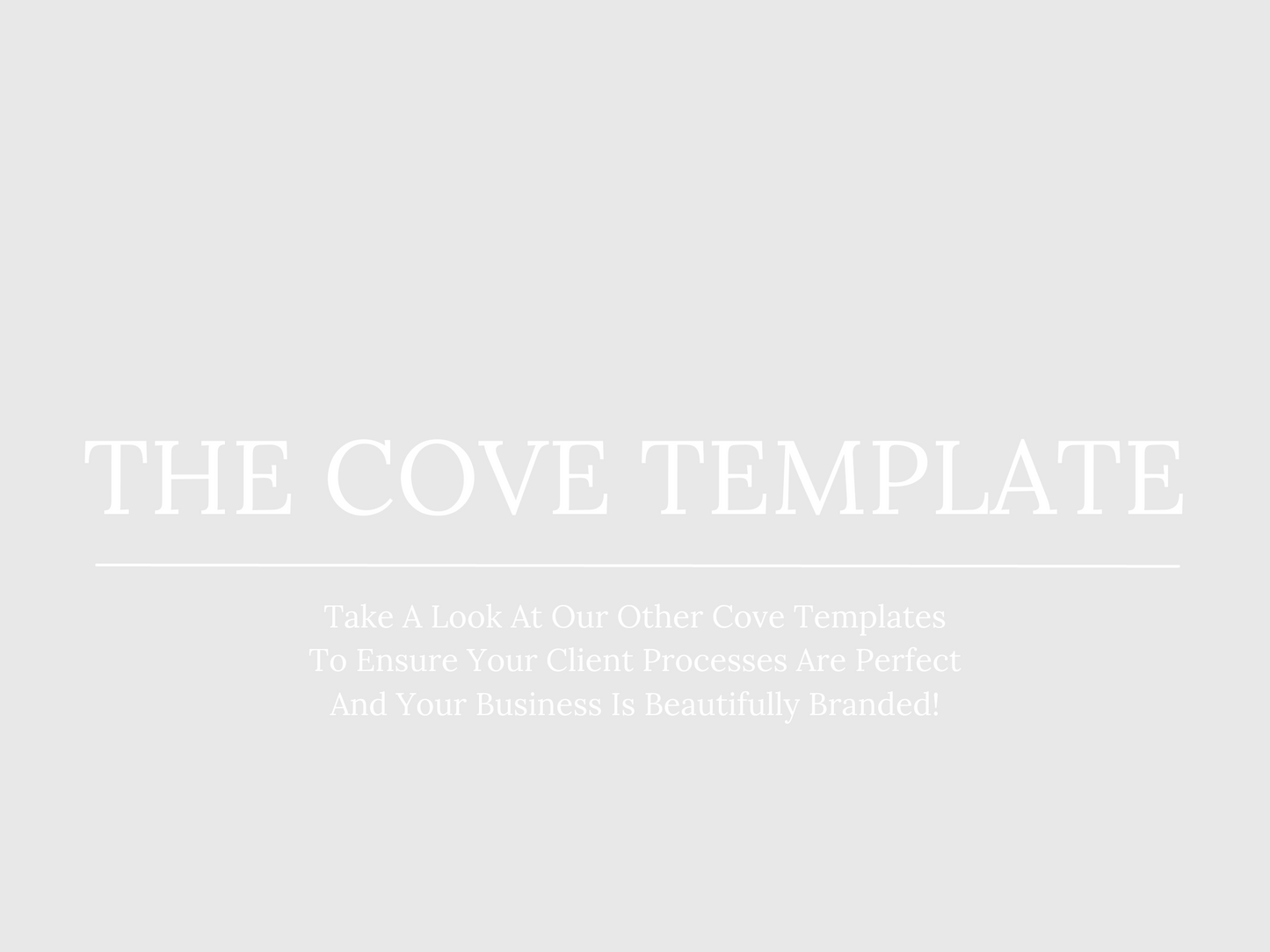 COVE PROPOSAL TEMPLATE FOR INTERIOR DESIGNERS