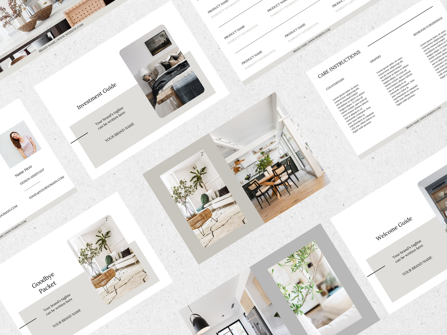 THE LORA BUSINESS TEMPLATE   BUNDLE FOR INTERIOR DESIGNERS