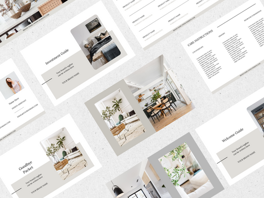 THE LORA BUSINESS TEMPLATE   BUNDLE FOR INTERIOR DESIGNERS