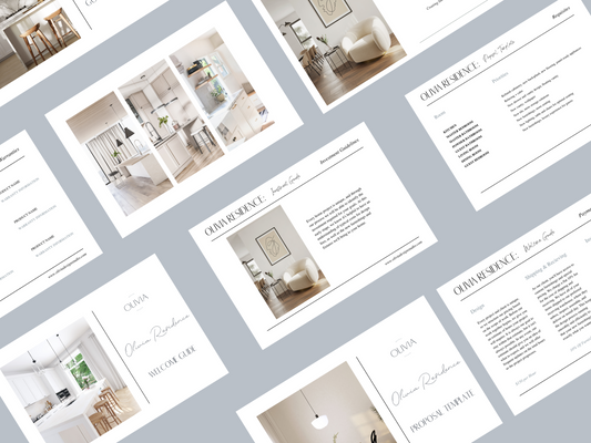 THE OLIVIA BUSINESS TEMPLATE BUNDLE FOR INTERIOR DESIGNERS