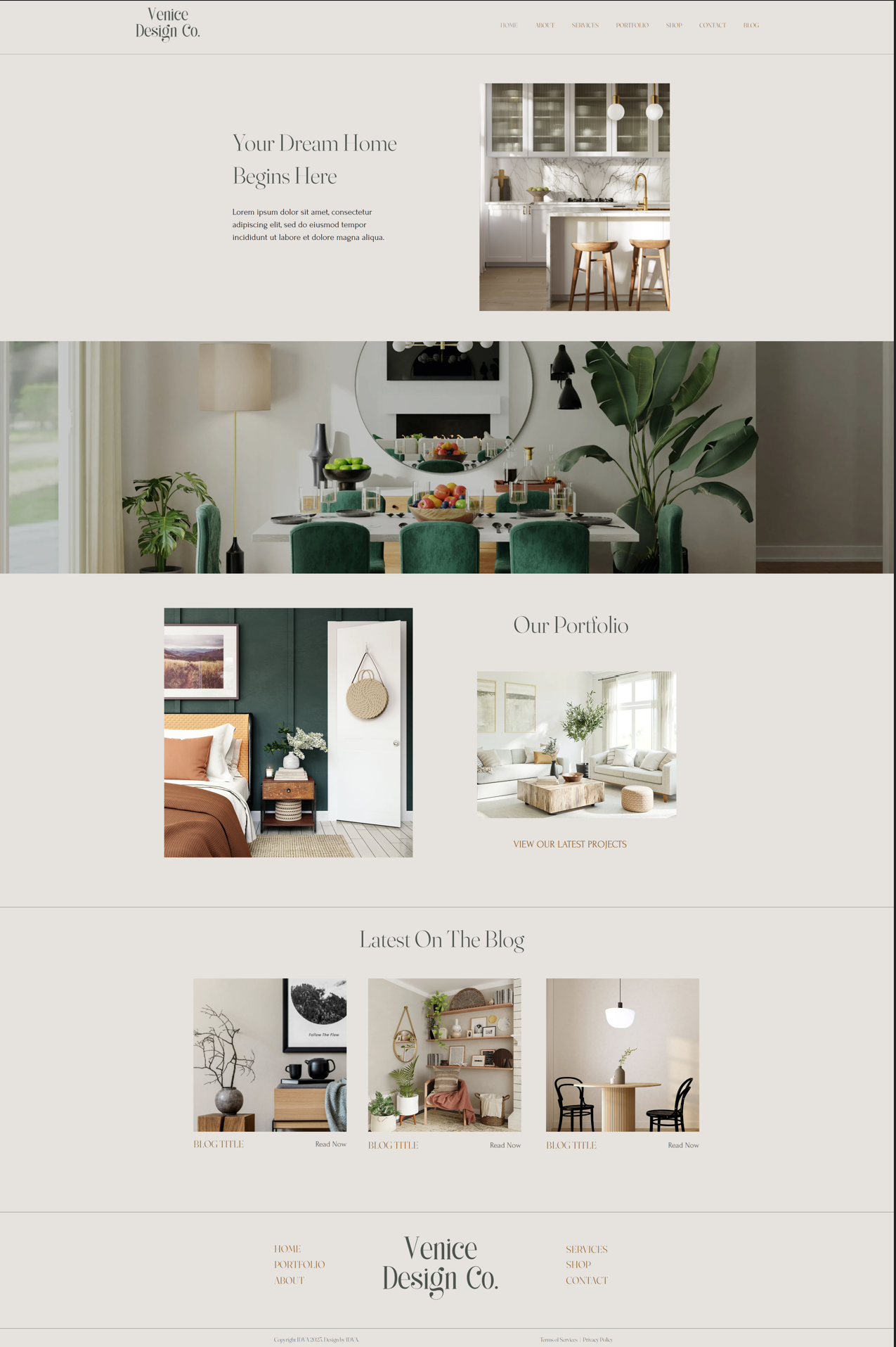 VENICE WEBSITE TEMPLATE