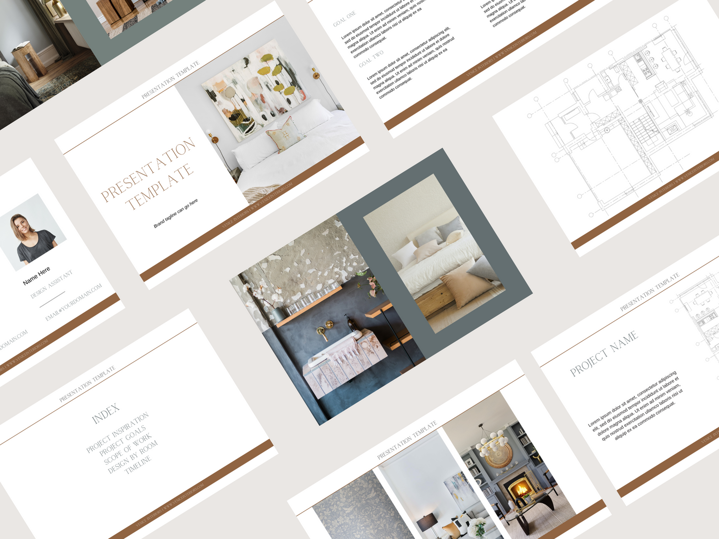 VENICE PRESENTATION TEMPLATE FOR INTERIOR DESIGNERS