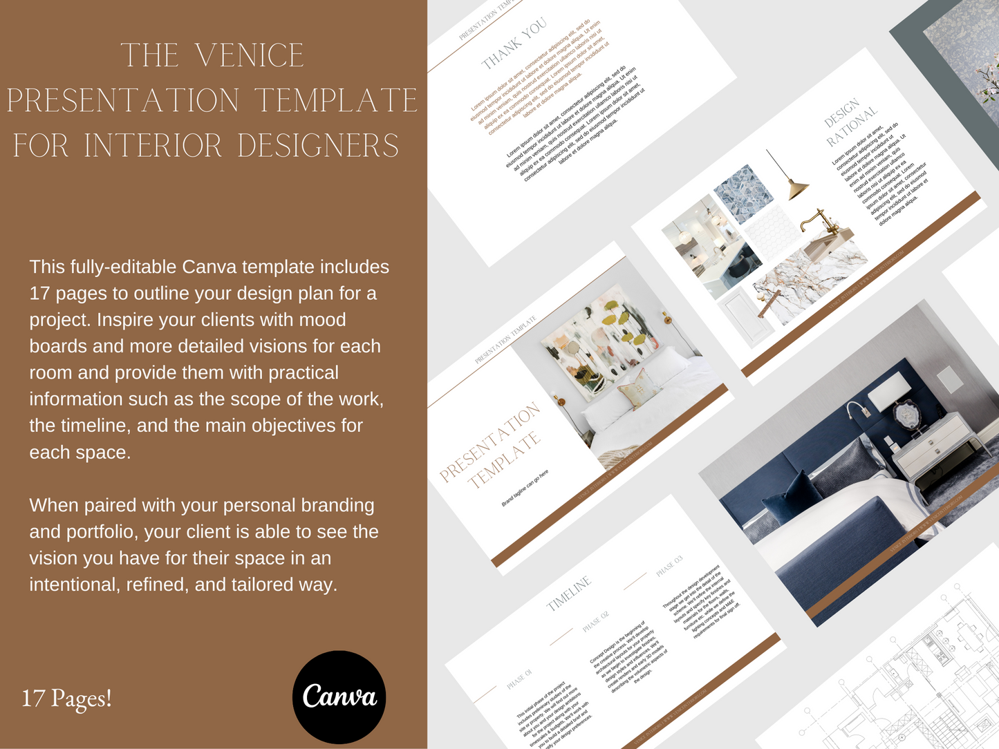 VENICE PRESENTATION TEMPLATE FOR INTERIOR DESIGNERS