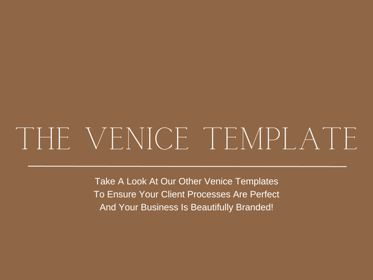VENICE PROPOSAL TEMPLATE FOR INTERIOR DESIGNERS
