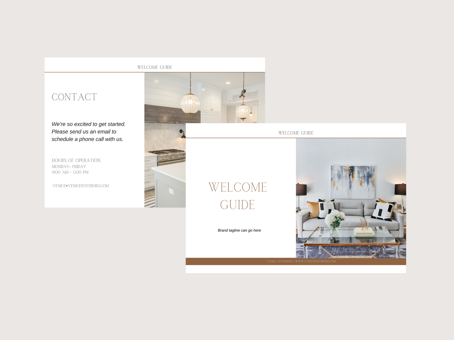 VENICE BUSINESS TEMPLATE BUNDLE FOR INTERIOR DESIGNERS