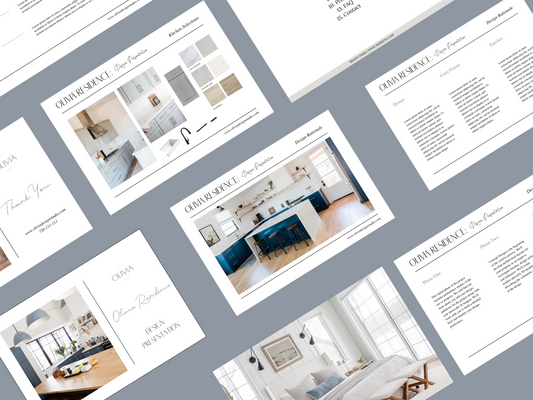 OLIVIA PRESENTATION TEMPLATE FOR INTERIOR DESIGNERS