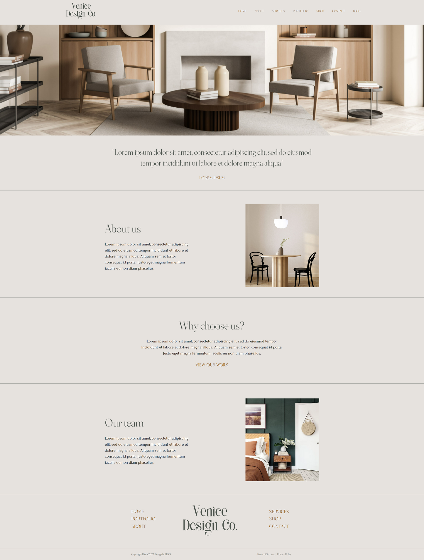 VENICE WEBSITE TEMPLATE