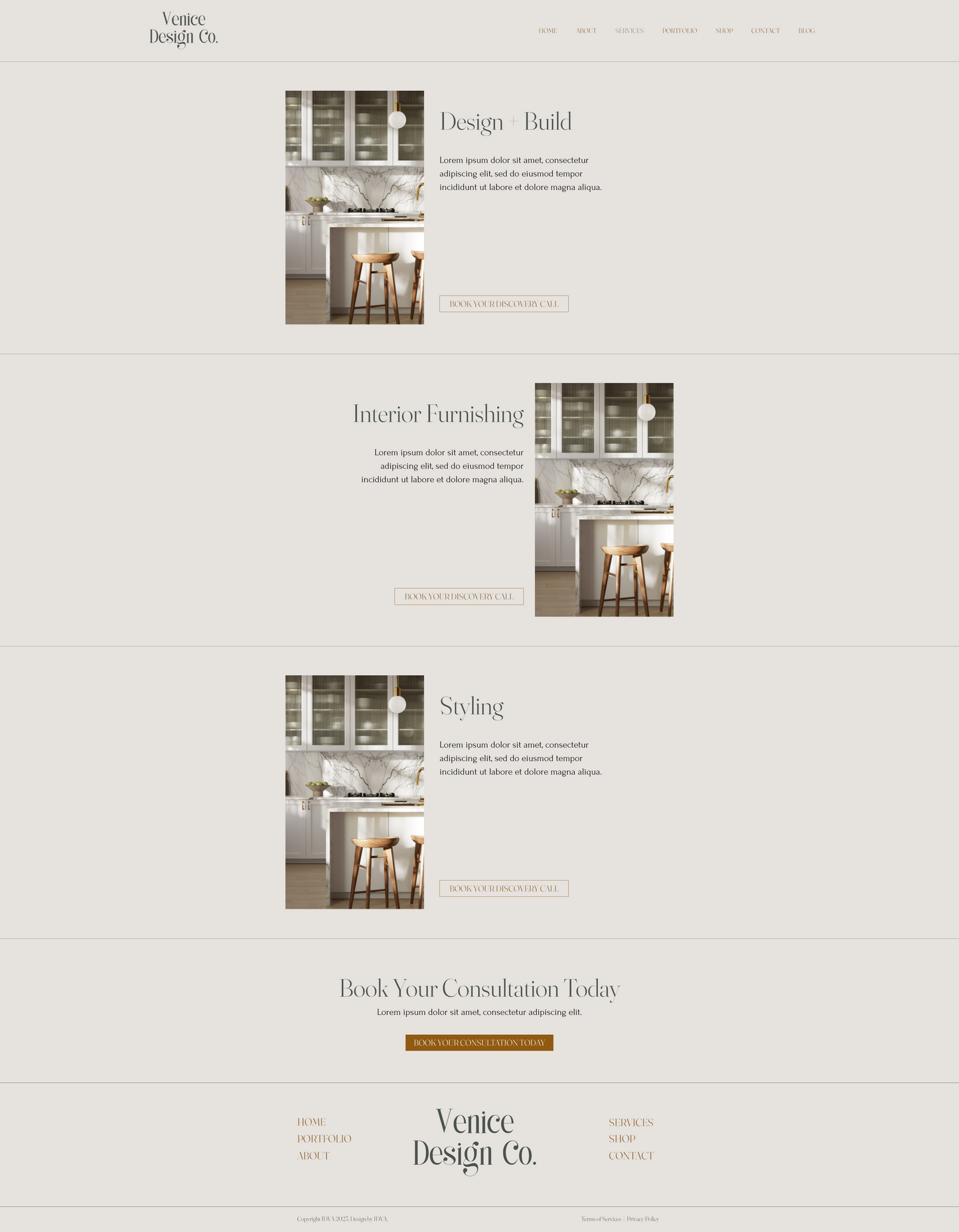 VENICE WEBSITE TEMPLATE